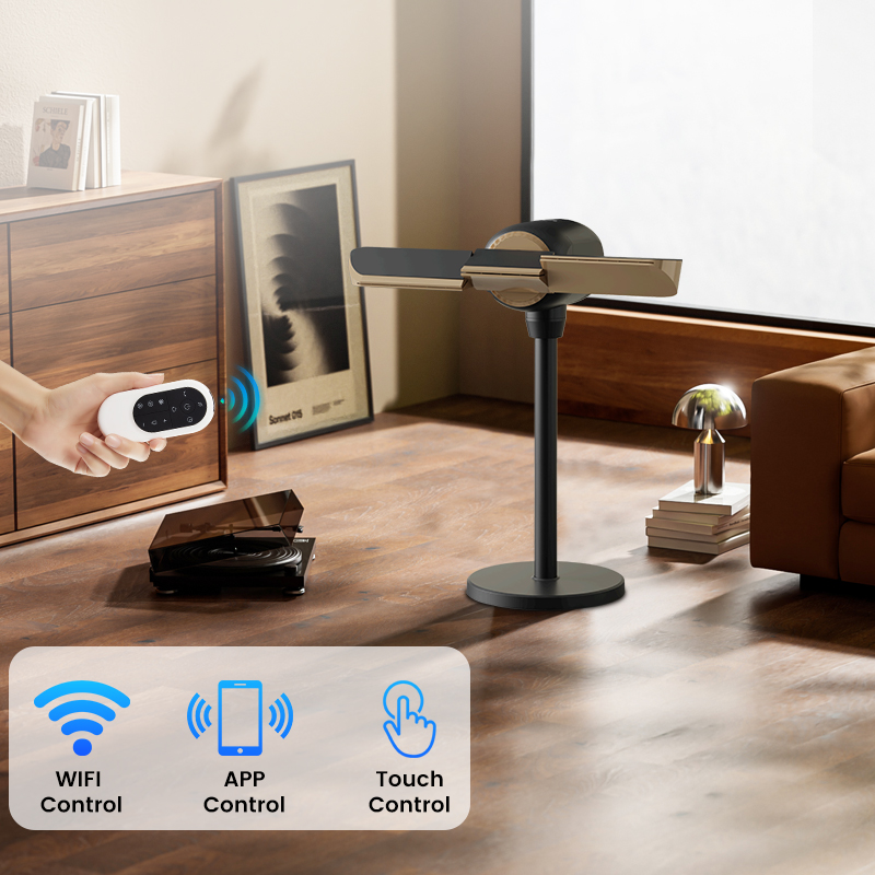 360°Multi-direction 5 air speeds tuya Smart Bladeless Cooling Tower Fan