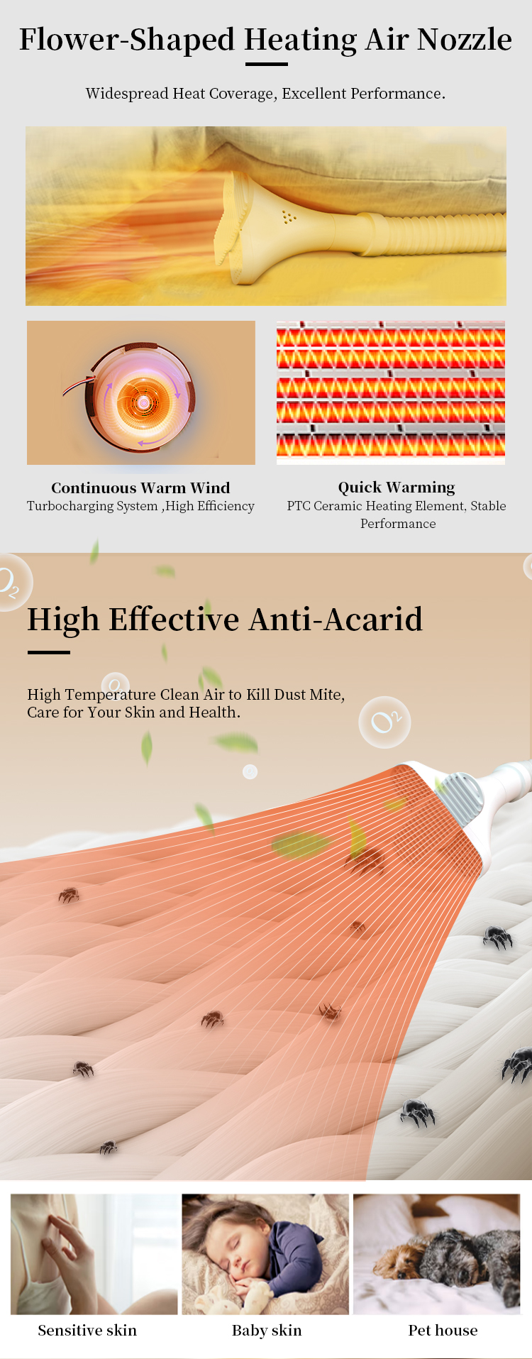3 in 1 Air Purifier fan Cooling and Heating Smart Bladeless Tower Fan
