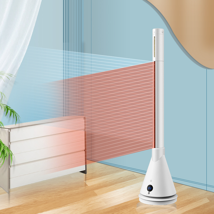 3 in 1 Smart Cooling Bladeless Tower Ptc Fan Heater With Air Humidifier