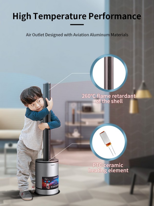 Hot and Cold Air Purifier Fan Electric Fan Heater for Room