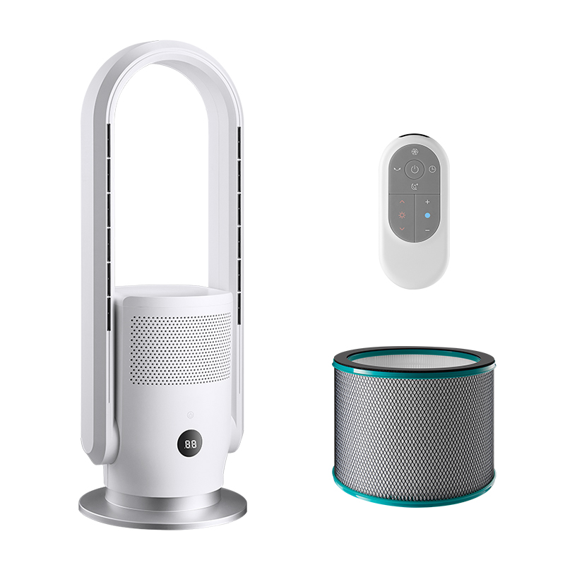3 in 1 Smart Ptc Ceramic Heating Bladeless Hot and Cold Fan Hepa Filter Air Purifier Fan